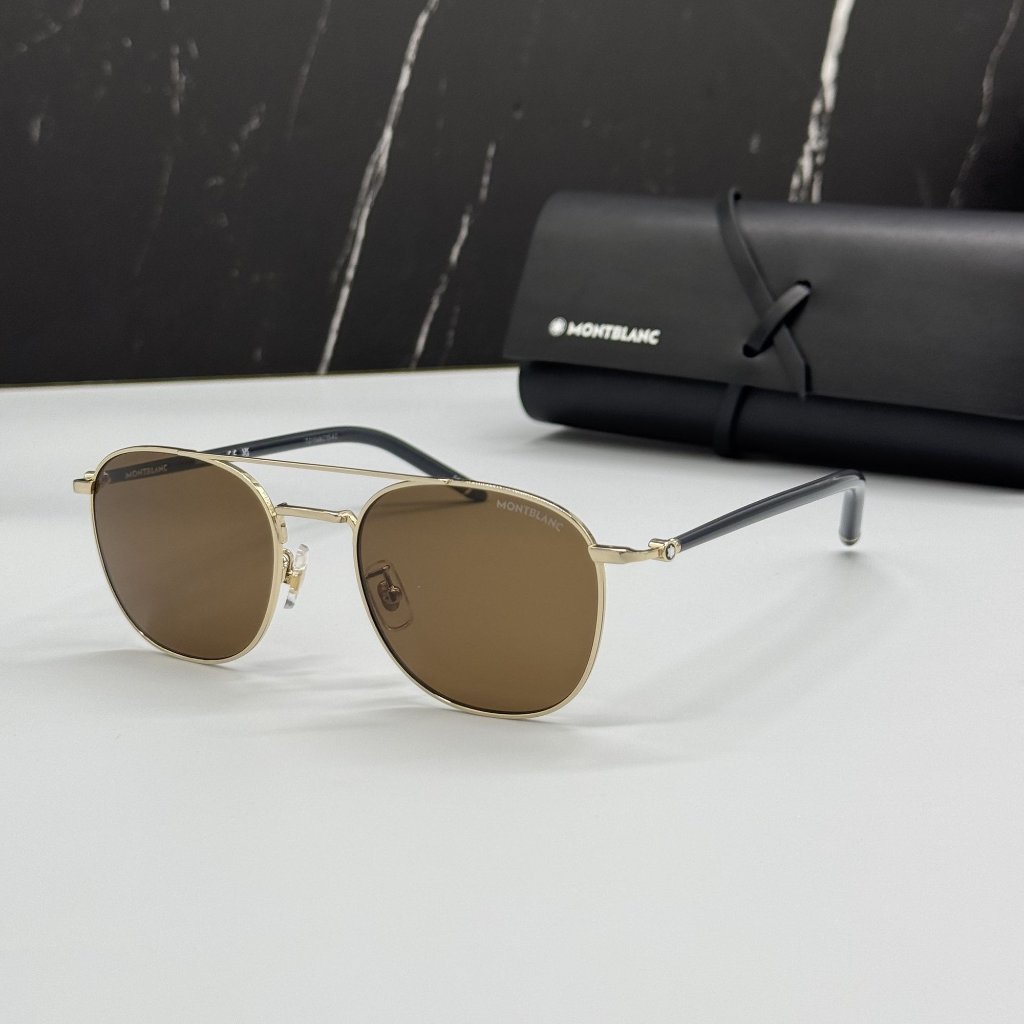 New Montblanc Sunglasses Men Black Brown Eyewear Montblanc Mb0271s 004